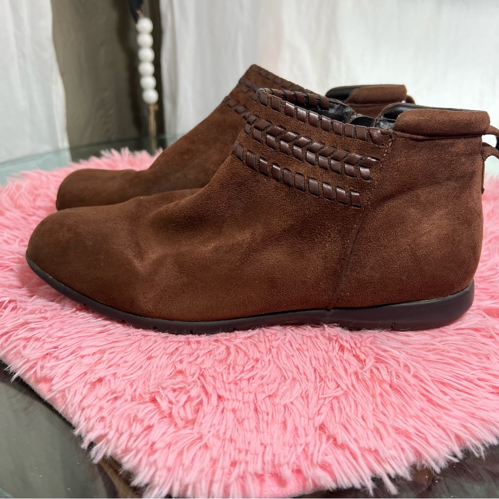 Earth Element Ankle Boots | Comfortwear | Mocha Suede | Size 9 | Root Chakra